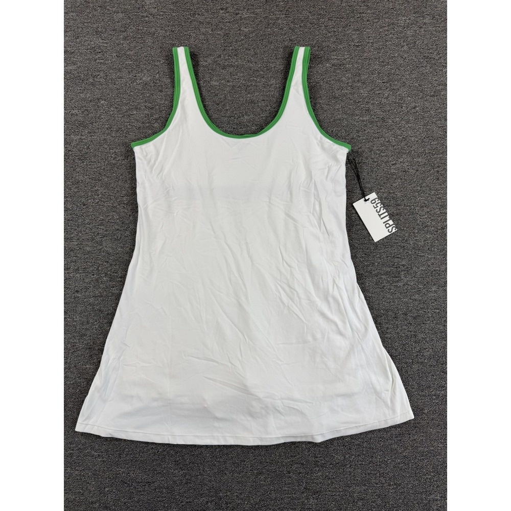 Splits59 Dress Womens Large White Airweight Tank Mini A‎ Line Tennis Stretch